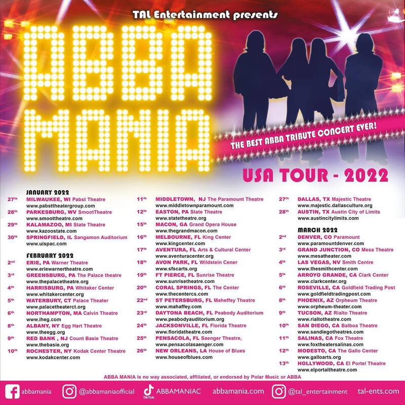 abba mania tour dates